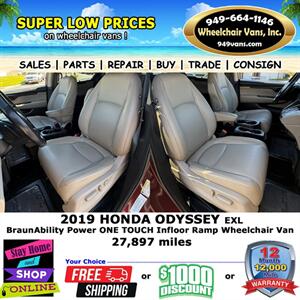 2019 Honda Odyssey EX-L Wheelchair Van   - Photo 11 - Laguna Hills, CA 92653