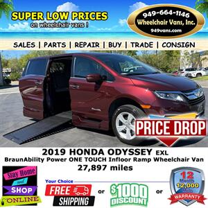 2019 Honda Odyssey EX-L Wheelchair Van Minivan