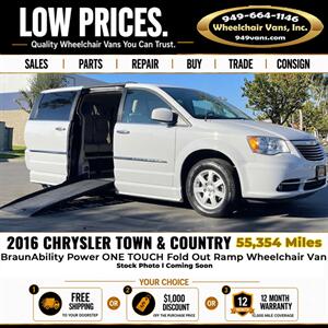 2016 Chrysler Town and Country Touring-L Wheelchair Van Minivan