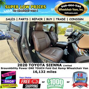 2020 Toyota Sienna Limited Wheelchair Van   - Photo 12 - Laguna Hills, CA 92653