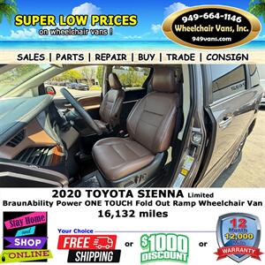 2020 Toyota Sienna Limited Wheelchair Van   - Photo 11 - Laguna Hills, CA 92653
