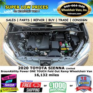 2020 Toyota Sienna Limited Wheelchair Van   - Photo 14 - Laguna Hills, CA 92653