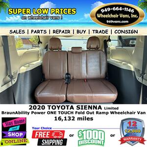 2020 Toyota Sienna Limited Wheelchair Van   - Photo 13 - Laguna Hills, CA 92653