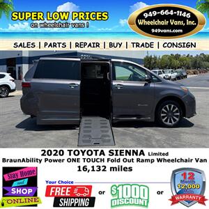 2020 Toyota Sienna Limited Wheelchair Van   - Photo 2 - Laguna Hills, CA 92653