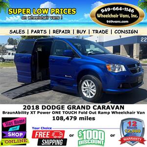 2018 Dodge Grand Caravan SXT Wheelchair Van   - Photo 1 - Laguna Hills, CA 92653