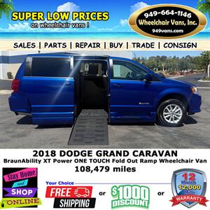 2018 Dodge Grand Caravan SXT Wheelchair Van   - Photo 3 - Laguna Hills, CA 92653
