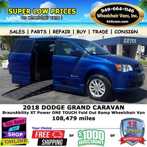 2018 Dodge Grand Caravan SXT Wheelchair Van   - Photo 2 - Laguna Hills, CA 92653