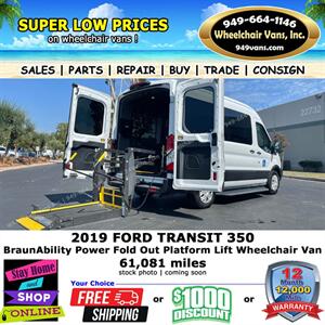 2019 Ford Transit 350 XL Wheelchair Van   - Photo 1 - Laguna Hills, CA 92653