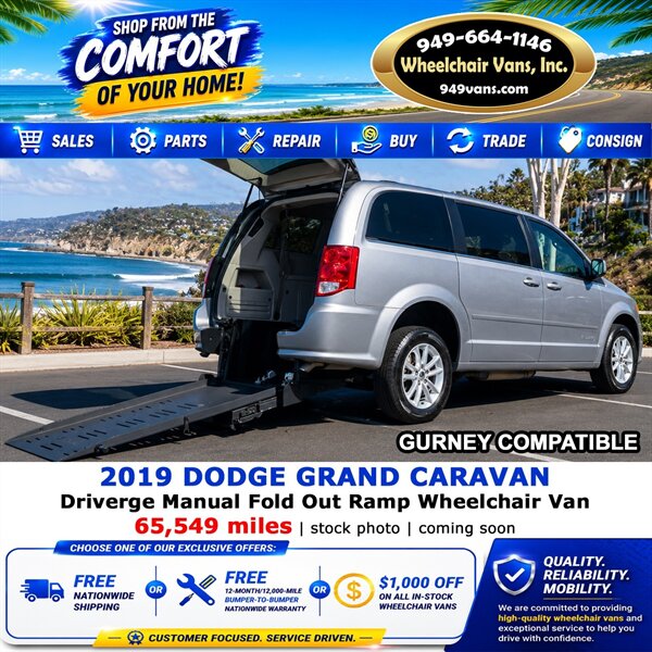 2019 Dodge Grand Caravan SXT Wheelchair Van   - Photo 1 - Laguna Hills, CA 92653