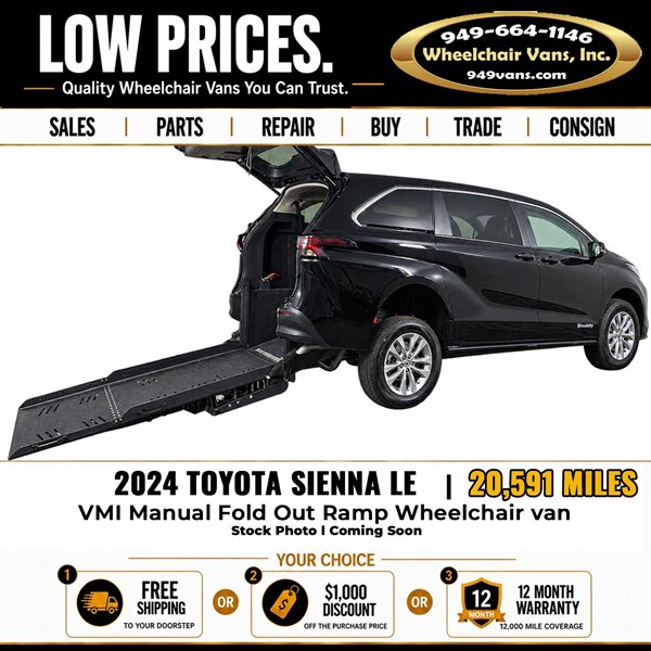 2024 Toyota Sienna LE 8-Passenger Wheelchair Van   - Photo 1 - Laguna Hills, CA 92653