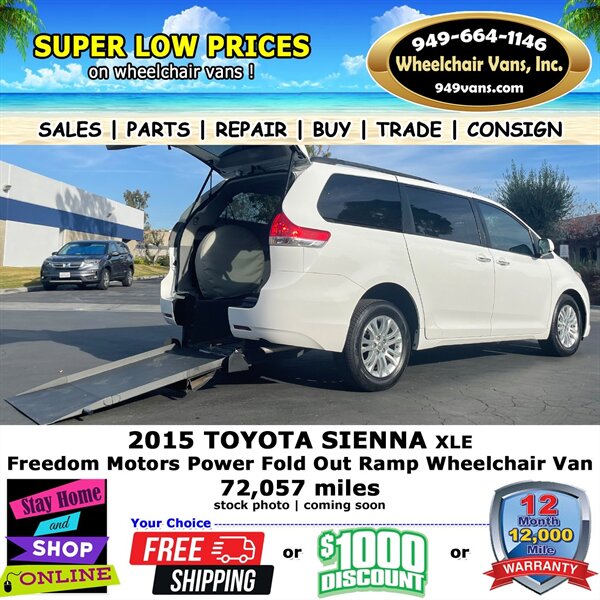 2015 Toyota Sienna XLE Wheelchair Van - Photo 1 - Laguna Hills, CA 92653