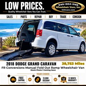 2018 Dodge Grand Caravan SE Wheelchair Van Minivan