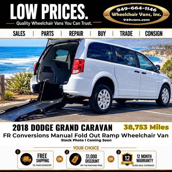 2018 Dodge Grand Caravan SE Wheelchair Van   - Photo 1 - Laguna Hills, CA 92653
