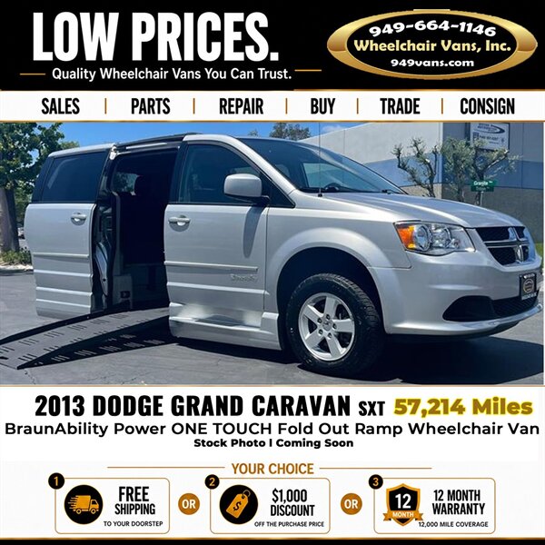 2013 Dodge Grand Caravan SXT Wheelchair Van   - Photo 1 - Laguna Hills, CA 92653