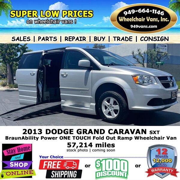 2013 Dodge Grand Caravan SXT Wheelchair Van   - Photo 1 - Laguna Hills, CA 92653