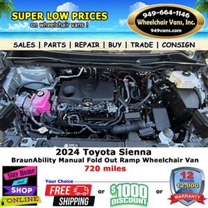 2024 Toyota Sienna LE  Wheelchair Van   - Photo 17 - Laguna Hills, CA 92653