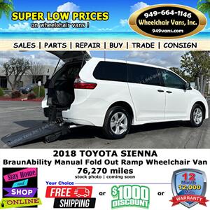 2018 Toyota Sienna L 7-Passenger Wheelchair Van - Photo 1 - Laguna Hills, CA 92653