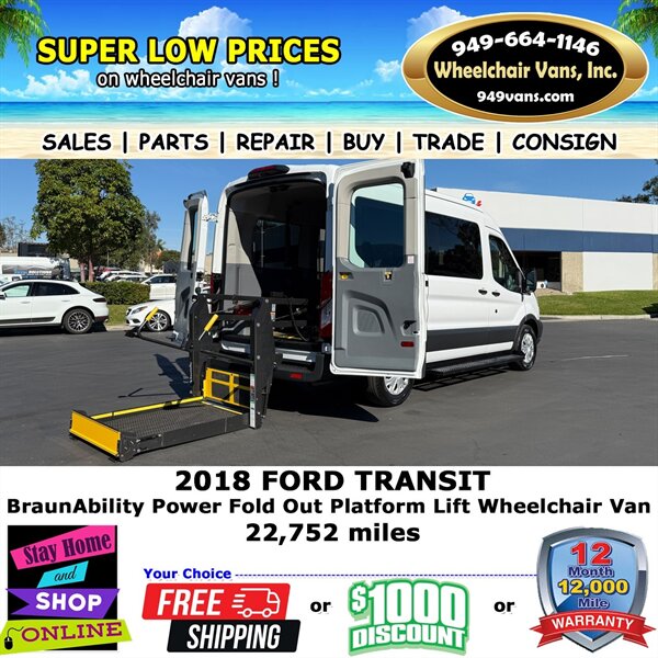 2018 Ford Transit Wheelchair Van   - Photo 1 - Laguna Hills, CA 92653