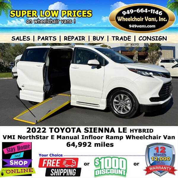 2022 Toyota Sienna Wheelchair Van   - Photo 1 - Laguna Hills, CA 92653