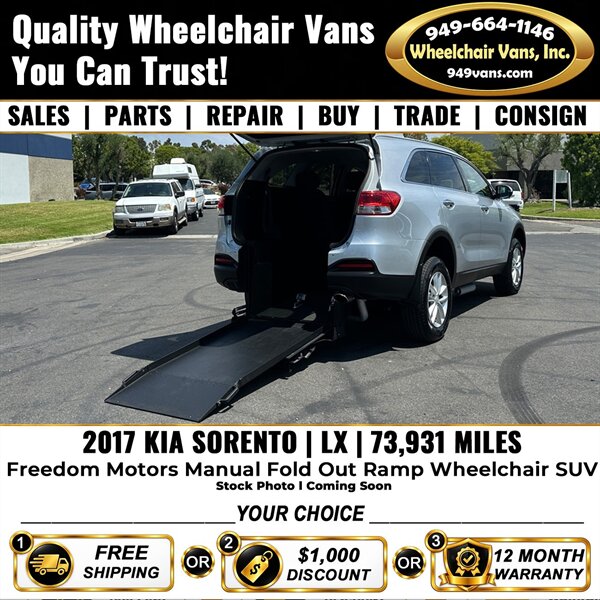 2017 Kia Sorento LX Wheelchair SUV   - Photo 1 - Laguna Hills, CA 92653