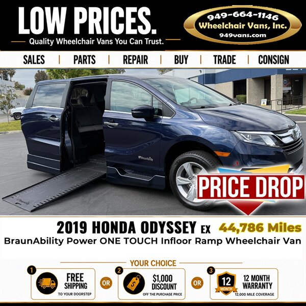 2019 Honda Odyssey EX Wheelchair Van   - Photo 1 - Laguna Hills, CA 92653