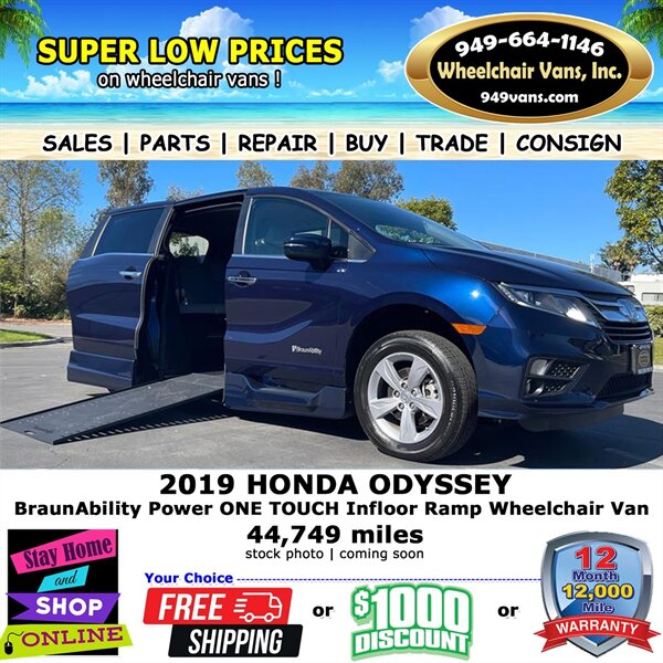 2019 Honda Odyssey EX Wheelchair Vans   - Photo 1 - Laguna Hills, CA 92653