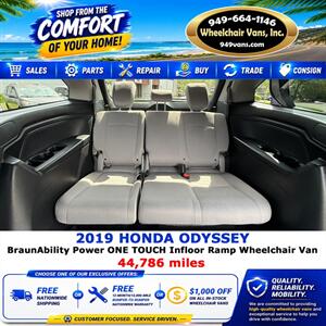 2019 Honda Odyssey EX Wheelchair Van   - Photo 12 - Laguna Hills, CA 92653