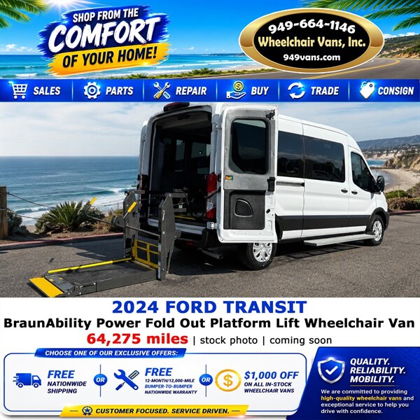2024 Ford Transit Wheelchair Van   - Photo 1 - Laguna Hills, CA 92653