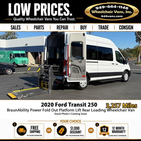 2020 Ford Transit 250 Wheelchair Van   - Photo 1 - Laguna Hills, CA 92653