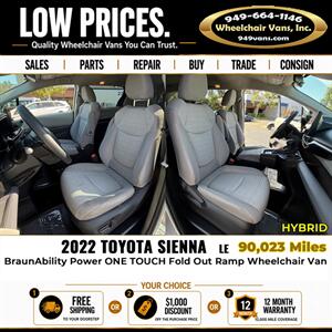 2022 Toyota Sienna LE Wheelchair Van - Photo 11 - Laguna Hills, CA 92653