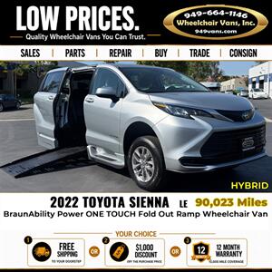 2022 Toyota Sienna LE Wheelchair Van - Photo 2 - Laguna Hills, CA 92653