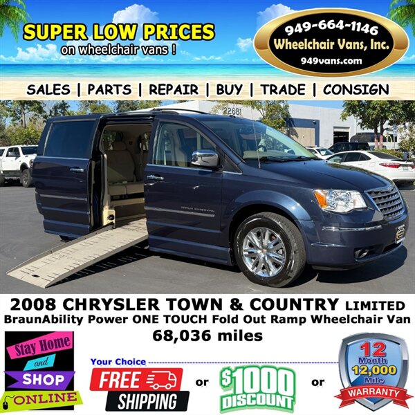 2008 Chrysler Town and Country Limited Wheelchair Van   - Photo 1 - Laguna Hills, CA 92653