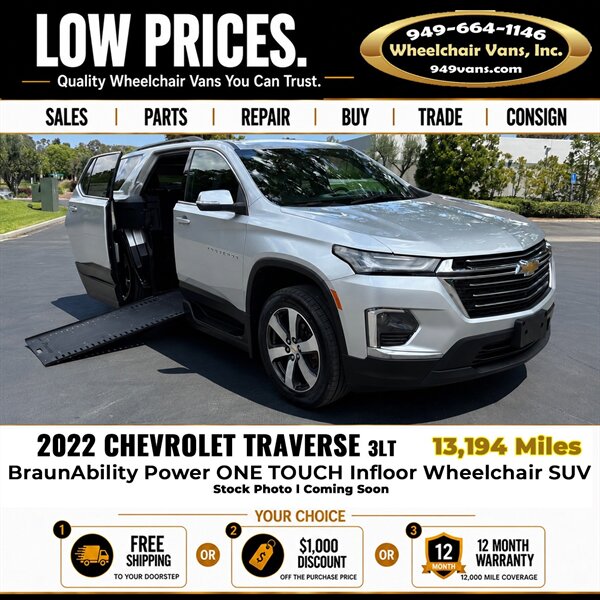 2022 Chevrolet Traverse LT Leather Wheelchair SUV   - Photo 1 - Laguna Hills, CA 92653