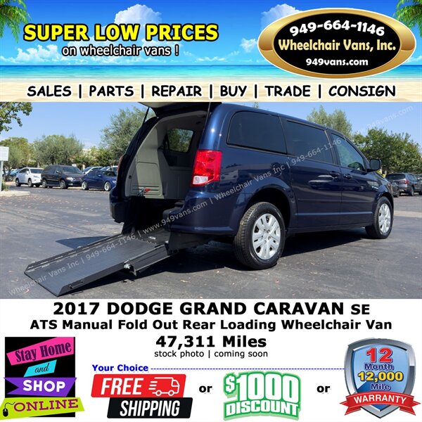 2017 Dodge Grand Caravan SE Wheelchair Van  