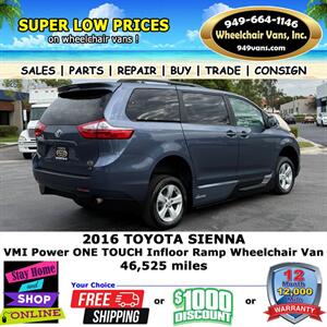 2016 Toyota Sienna Wheelchair Van   - Photo 8 - Laguna Hills, CA 92653