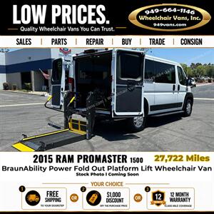 2015 RAM ProMaster 1500  Wheelchair Van   - Photo 1 - Laguna Hills, CA 92653
