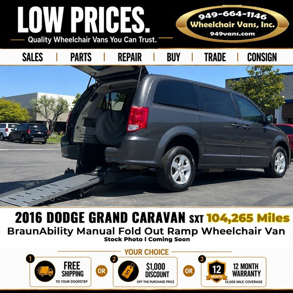 2016 Dodge Grand Caravan SXT Wheelchair Van   - Photo 1 - Laguna Hills, CA 92653