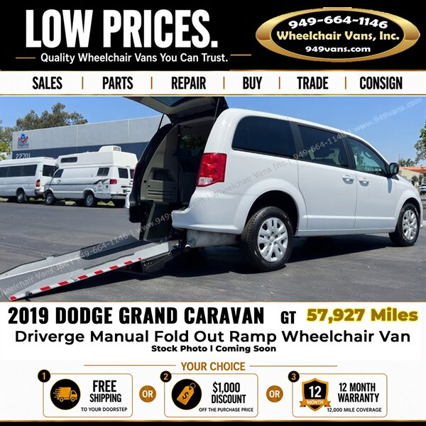 2019 Dodge Grand Caravan GT Wheelchair Van   - Photo 1 - Laguna Hills, CA 92653