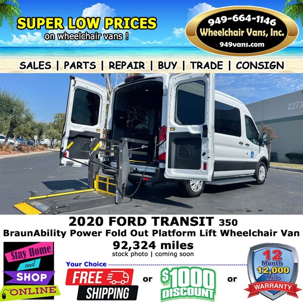 2020 Ford Transit Wheelchair Van   - Photo 1 - Laguna Hills, CA 92653