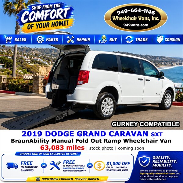 2019 Dodge Grand Caravan SXT Wheelchair Van   - Photo 1 - Laguna Hills, CA 92653