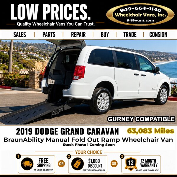 2019 Dodge Grand Caravan SXT Wheelchair Van   - Photo 1 - Laguna Hills, CA 92653