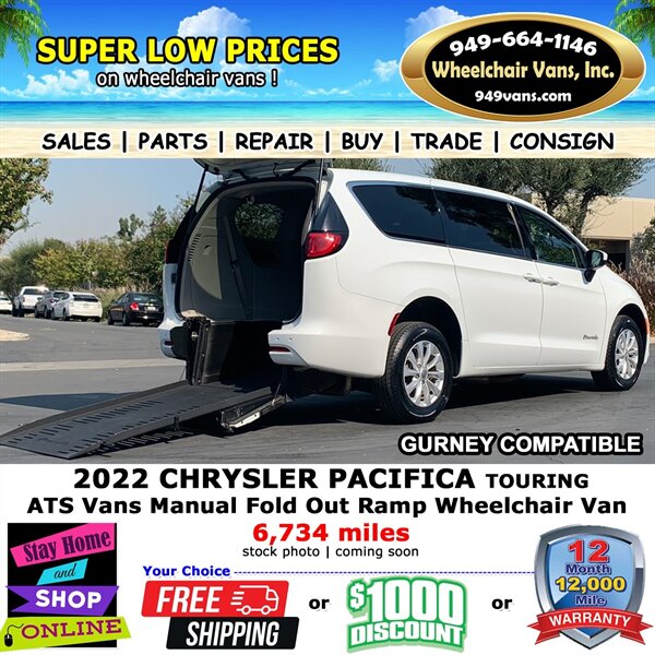 2022 Chrysler Pacifica Touring Wheelchair Van  