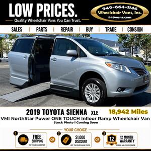 2019 Toyota Sienna XLE Wheelchair Van Minivan