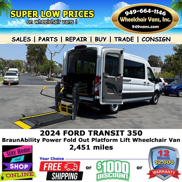 2024 Ford Transit Wheelchair Van  