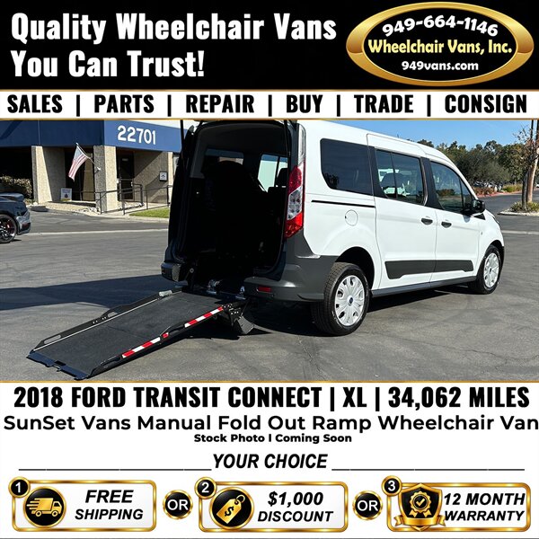 2018 Ford Transit Connect XL Wheelchair Van   - Photo 1 - Laguna Hills, CA 92653