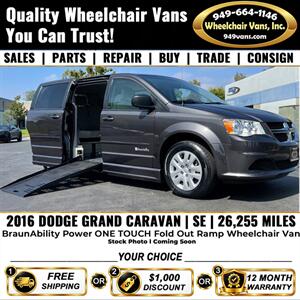 2016 Dodge Grand Caravan SE Wheelchair Van   - Photo 1 - Laguna Hills, CA 92653