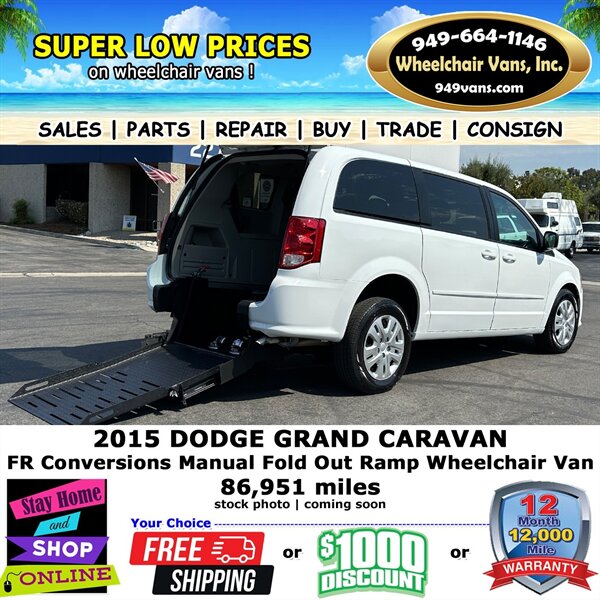 2015 Dodge Grand Caravan SE Wheelchair Van   - Photo 1 - Laguna Hills, CA 92653
