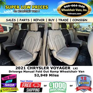 2021 Chrysler Voyager Wheelchair Van   - Photo 13 - Laguna Hills, CA 92653