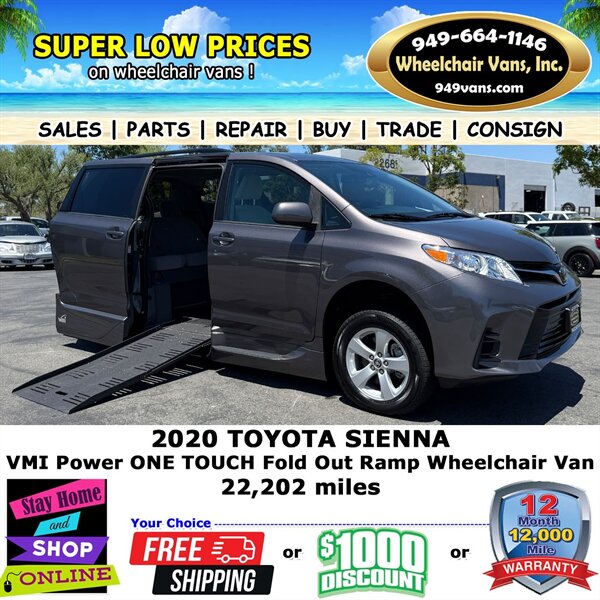 2020 Toyota Sienna Wheelchair Van - Photo 1 - Laguna Hills, CA 92653