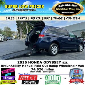 2016 Honda Odyssey EX-L Wheelchair Van   - Photo 1 - Laguna Hills, CA 92653